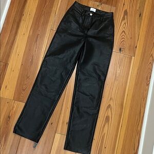 Wilfred Black leather Jeans